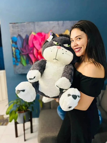 Peluche De Gato Lucifer Regalo Calidad Premium 45cm