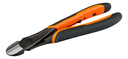 Alicate Bahco Diagonal 21hdg-180 Piano Ø2,7 Heavy Duty Ergo Color Negro/naranja