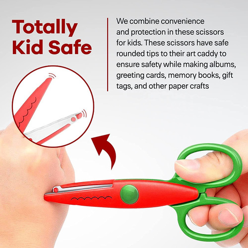 Armanite - Kid Safe Decorative Edge Craft Scissors, Scissors