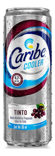 Pack De 24 Licor Caribe Cooler Tinto 355 Ml