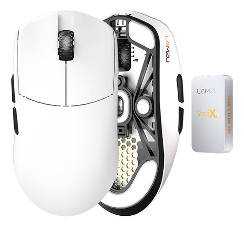 Mouse Lamzu Maya X 8k Wireless Superlight Gaming 47g - White