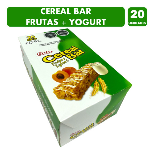 Barra De Cereal Bar Frutas Y Yoghurt (caja Con 20 Unidades)