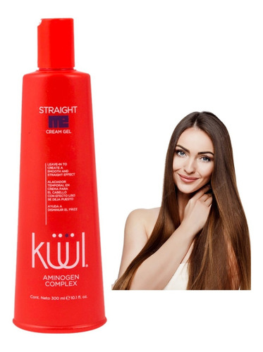 Crema Alaciadora Temporal Straight Me Cream Gel Kuul 300ml