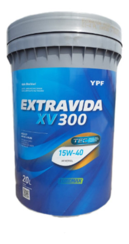 Aceite Ypf Extravida Xv300 15w40 X20l 