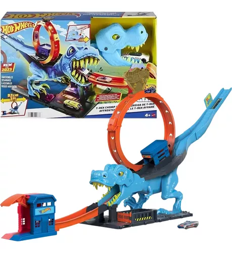 Pista Hot Wheels City Lançador Dinossauro T Rex - Mattel