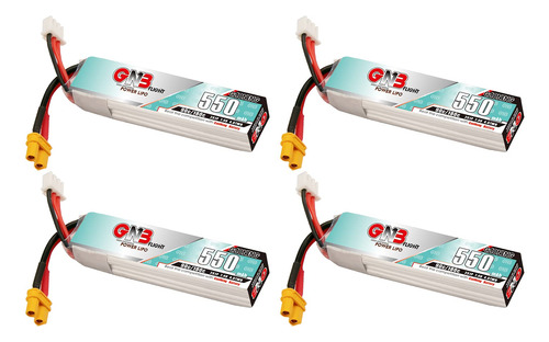 Gaoneng 4 Baterías Gnb 550mah 2s Lipo 90c 180c 7.4v Con Co.