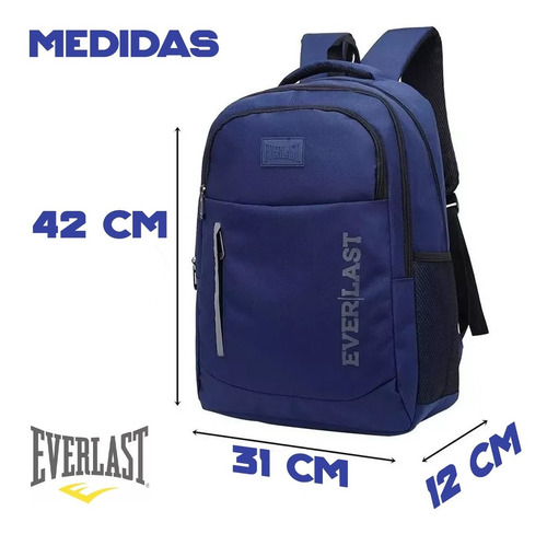 Imagen 3 de 10 de Mochila Everlast Urbana Diaria - 21276