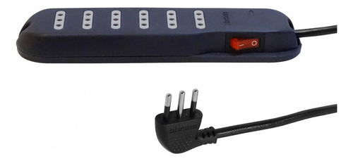 Regleta Alargadora Bticino 5mt Con 6 Enchufes, Clickbox