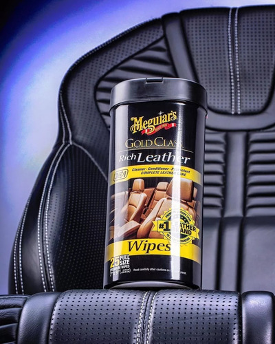 Limpiador De Cuero Meguiars Gold Class Rich Leather Wipes