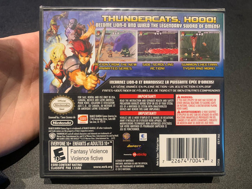 Thundercats Nintendo Ds Nuevo (Usado)