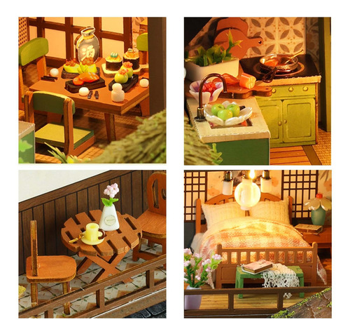 Kits De Casa De Muñecas En Miniatura Diy, Modelo De ,