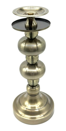 Candelabro De Metal Plateado T2 - Turkish Bazar