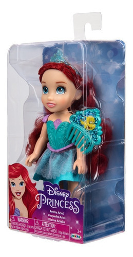 Muñeca Disney Princesa Mini 15cm Ariel Sirenita