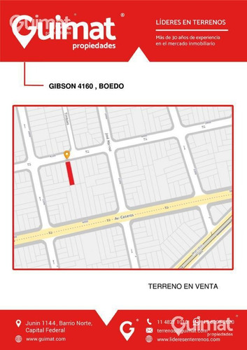Imagen 3 de 12 de Excelente Incidencia, Lote En Boedo - Lideres En Terrenos - Guimat Propiedades