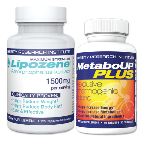 Lipozene Loss Combo De Um Mega Bottle 120 Count E Um Bottle