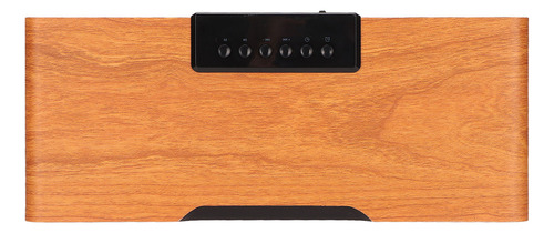 D Reloj Digital De Madera Con Altavoz Bluetooth Inalámbrico