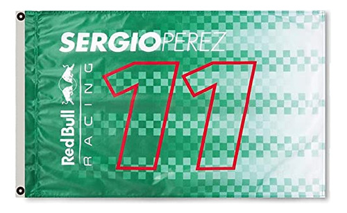 Bandera Del Piloto De Fórmula Uno Sergio Pérez #11, 3...