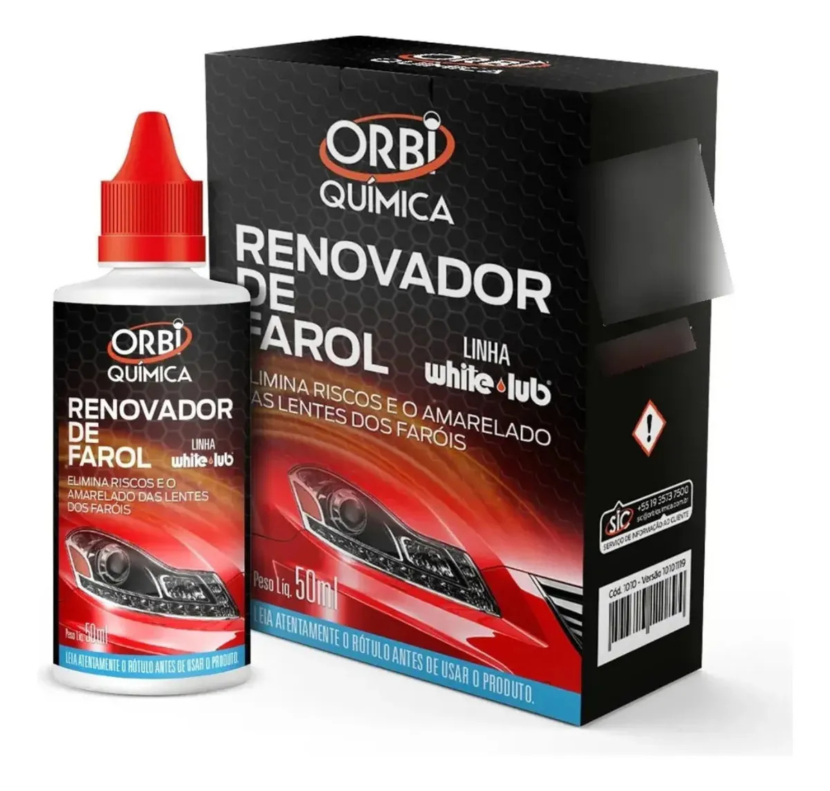 Renovador Farol Orbi Química Remove Amarelado e Riscos