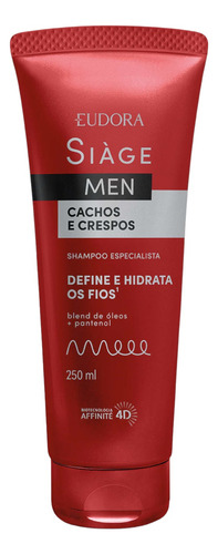 Eudora Siàge Men Cachos E Crespos Shampoo 250ml