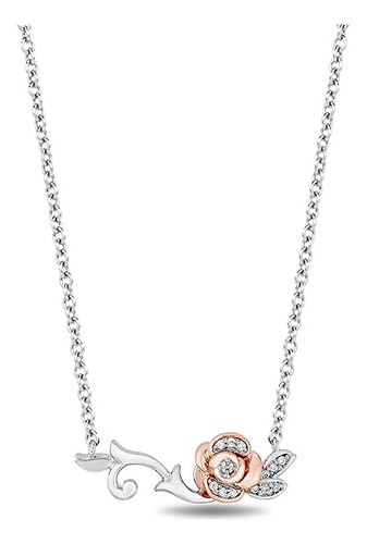 Enchanted Disney Fine Jewelry - Collar De Plata De Ley De