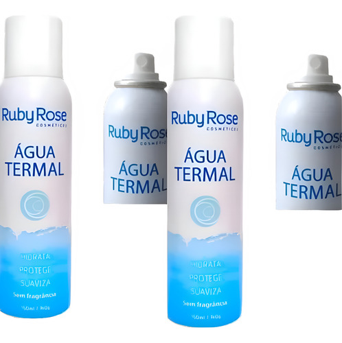 Água Termal Sem Fragrância Hb306 Ruby Rose 150ml - Kit Com 2