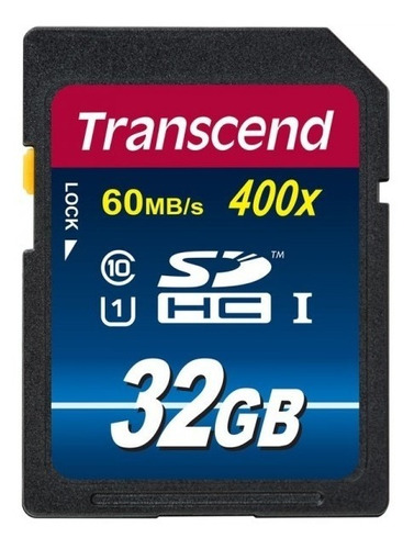 Memoria Transcend Sd 32gb Class 10 400x 60mbs Ultra Rápida