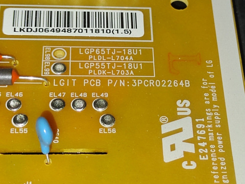 Fuente De Pantalla Smarr Lg Mod 55um7200pua (Usado)