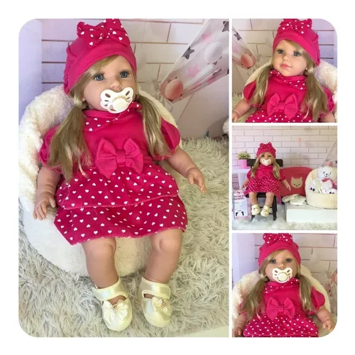 Bebê Reborn Princesa Loira Grande Preço Bom Magazine Luiza