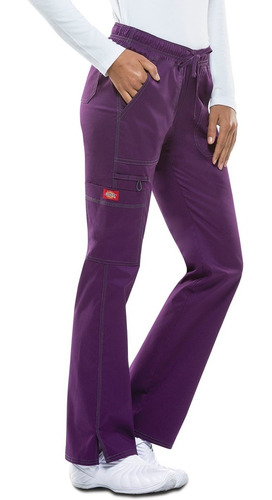 Pantalon D Uniformes Clinicos Dickies Cargo - Recto - Cordon