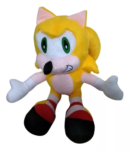 Boneco Sonic - Azul, Amarelo, Preto, Vermelho e Rosa - 14cm