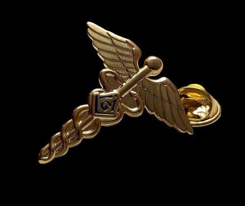 Pin Caduceu De Hermes Com Símbolo Maçom