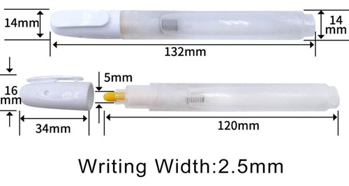 Ay 3 Rotuladores De Retoque De Pintura En Blanco Rellenos
