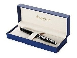 Waterman Experto Pluma, Bellas Plumín, Negro Con Chrome Trim