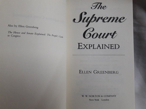 The Supreme Court Ellen Greenberg Norton & Company Ingles
