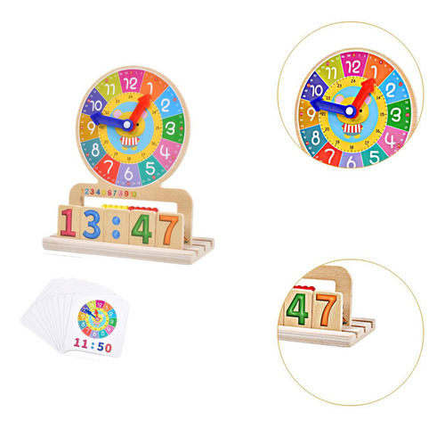 A Reloj De Aprendizaje, Reloj De Madera, Juguete