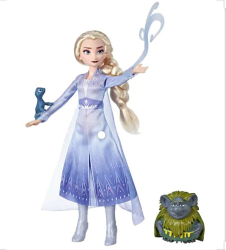 Muñeca Frozen 2: Elsa + Pabbie + Salamander