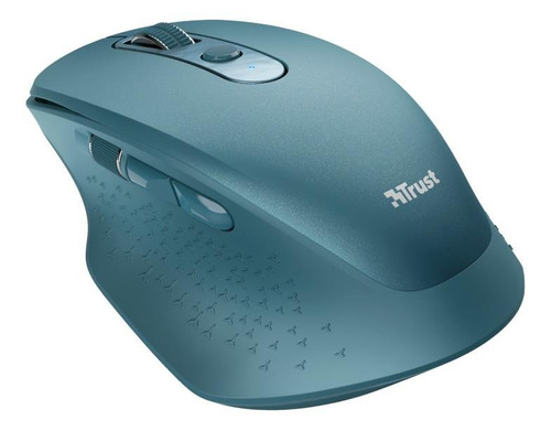 Mouse inalámbrico recargable Trust  Ozaa blue