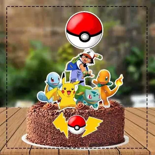 TOPPER DE BOLO POKÉMON  Elo7 Produtos Especiais