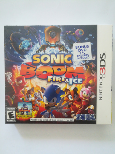 Sonic Boom Fire & Ice Nintendo 3ds 100% Nuevo Y Original