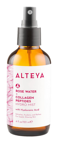 Alteya Organics Tner Facial De Agua De Rosas Con Pptidos De