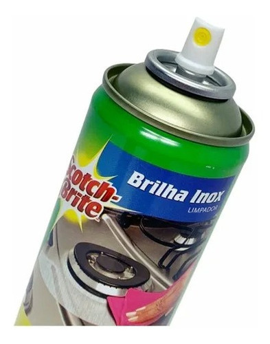 Limpador Spray Brilha Inox Scotch-brite 170g 3m