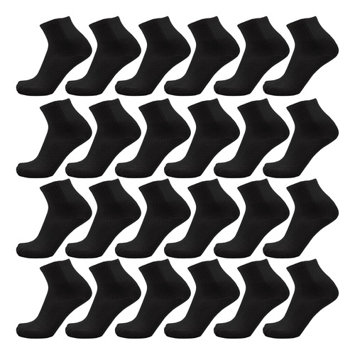 24 Pares De Calcetines Tobilleros De Cuarto Delgado Para Hom
