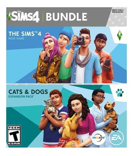 The Sims 4: Plus Cats & Dogs Bundle  4 Standard Edition Electronic Arts PC Digital