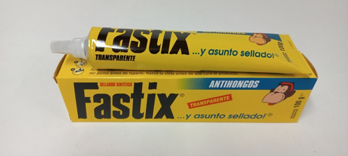 Imagen 3 de 8 de Sellador Sintetico Fastix Antihongos Transparente De 100 Grs