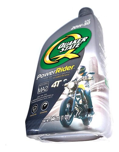 2 Aceite Quaker Power Rider 20w50 4 Tiempos