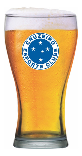 Copo Vidro Cruzeiro Oficial Para Cerveja Premium