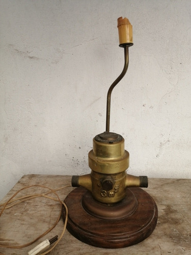 Lámpara De Mesa Contador Antiguo De Ose