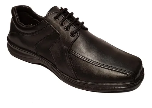 Zapatos Hombre Free Comfort 6069 Cuero Con Goma Febo Negro 57.000