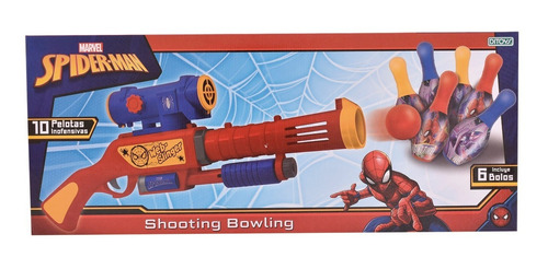 Pistola Shooting Bowling Spiderman Original 2228 Ditoys