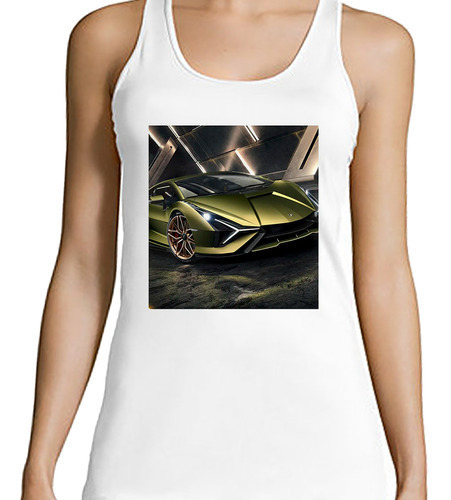 Musculosa Mujer Auto Deportivo Verde Coleccion Diseño